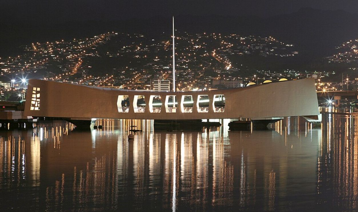 The Memorial Is Constructed Directly Over The Sunken Ship