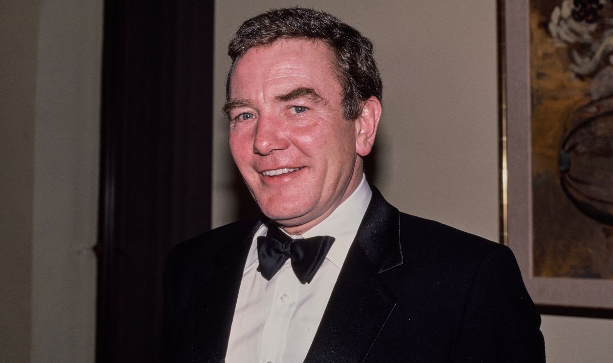 British actor Albert Finney (1936 - 2019) attending an event, November 1983.
