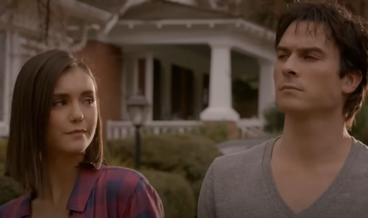 Elena Gilbert And Damon Salvatore (The Vampire Diaries)