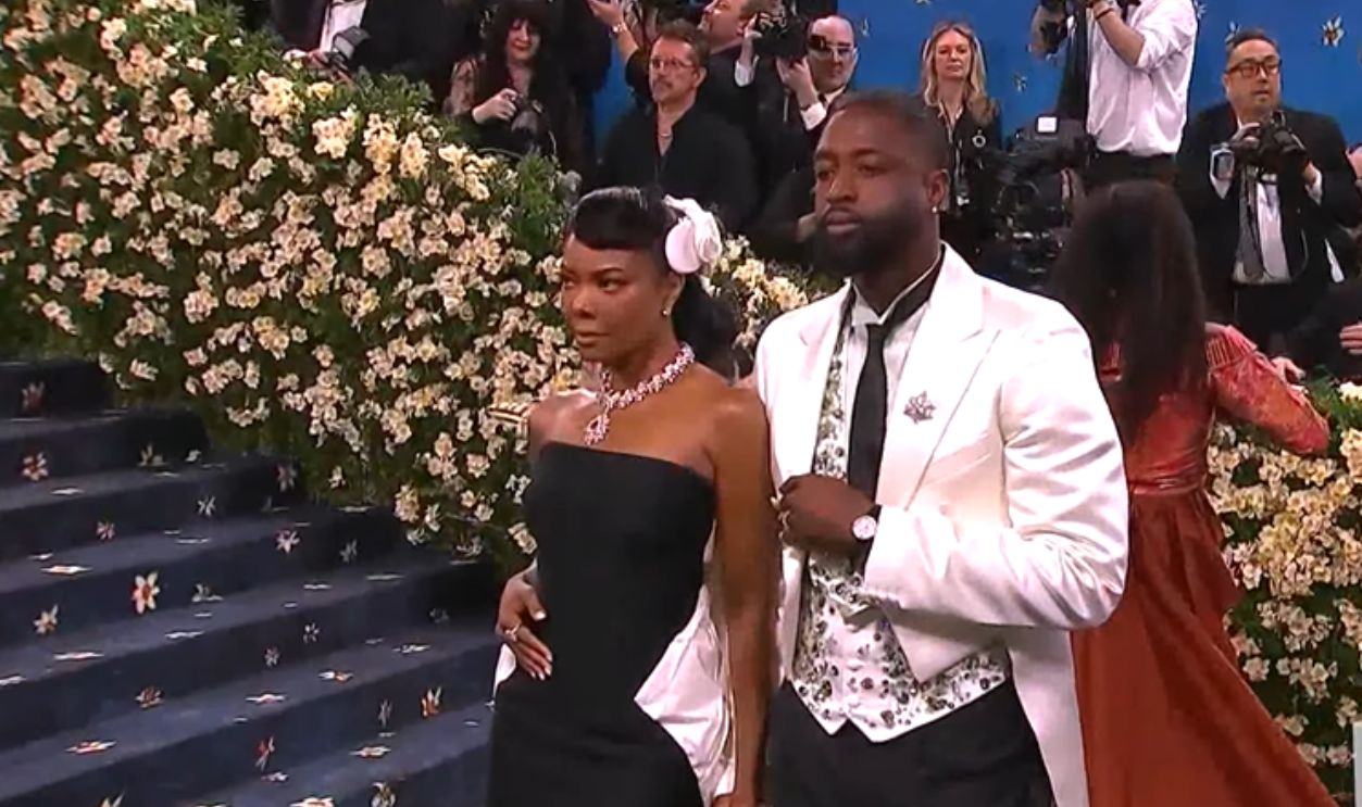 Gabrielle Union And Dwyane Wade In Coordinated Outfits