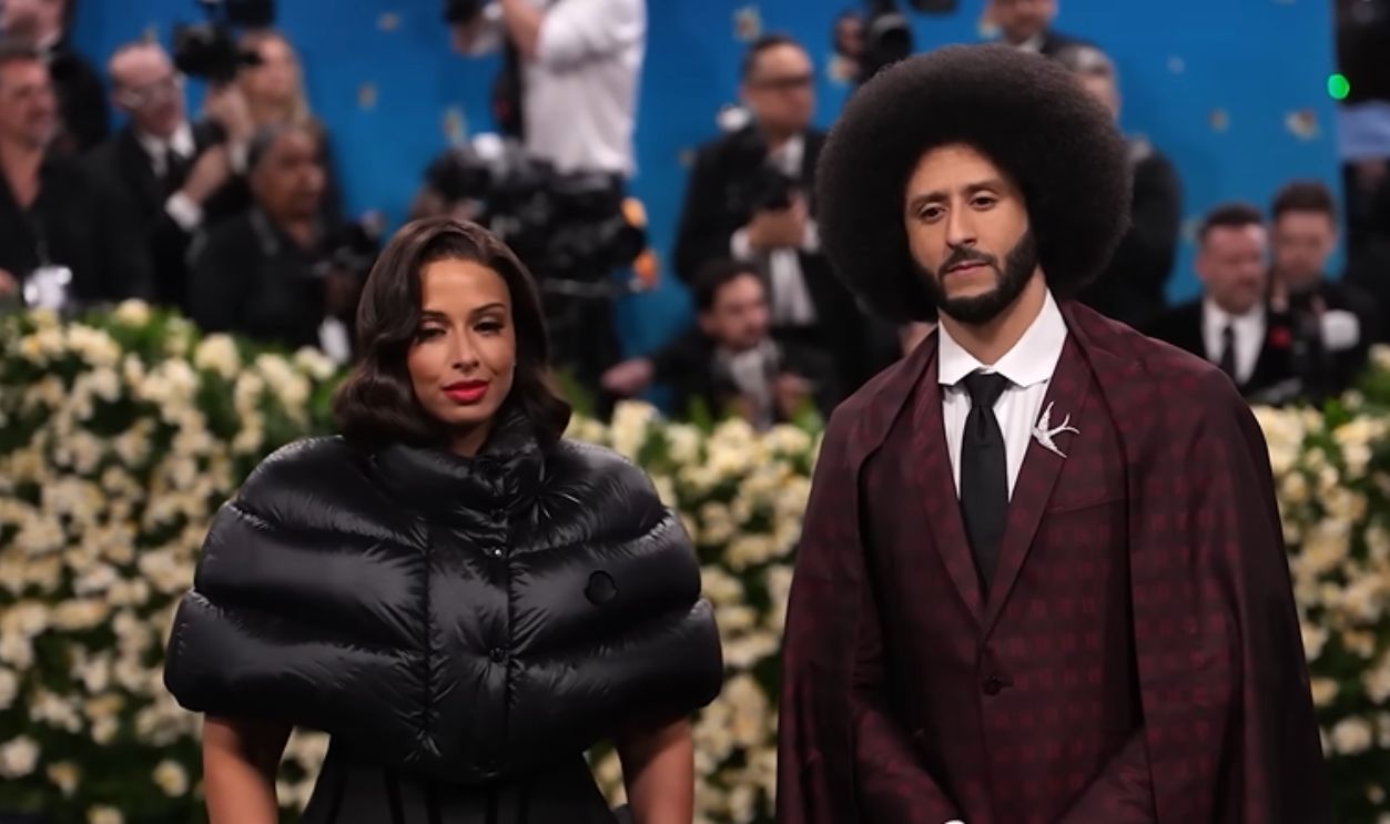 Nessa And Colin Kaepernick In Moncler x EE72 And Ozwald Boateng