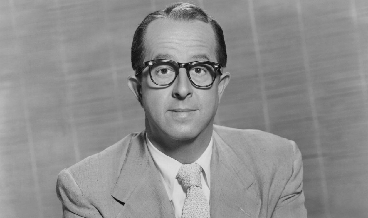 Gettyimages - 1458553097, Phil Silvers in 'Lucky Me' Publicity portrait of actor Phil Silvers (1911-1985) (as 'Hap Schneider') in the film 'Lucky Me', 1954, United States.