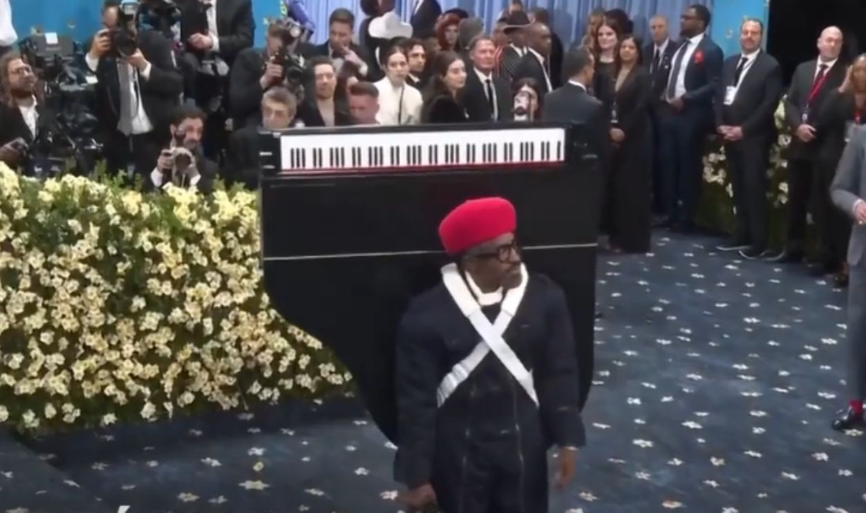 Andre 3000 In Burberry And Law Roach