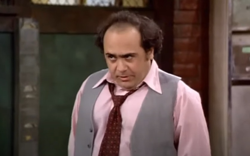 A visually captivating still taken from a pivotal moment in the television series Taxi (1978-1983)