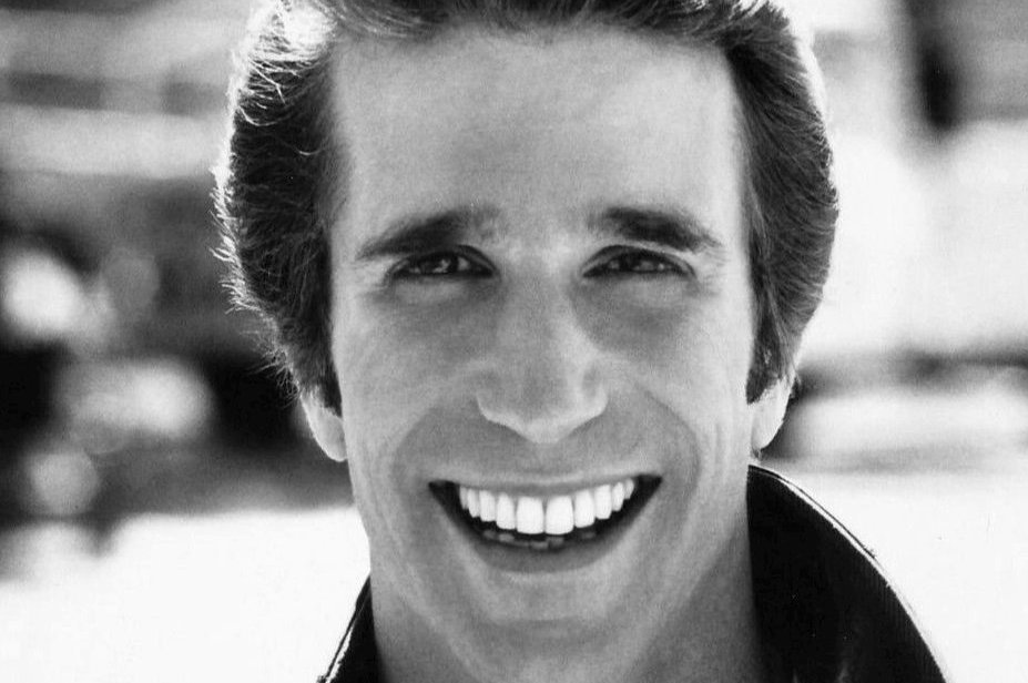 Photo of Henry Winkler as Fonzie from the television program Happy Days