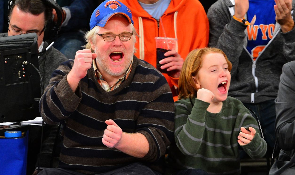 Philip Seymour Hoffman and Cooper Alexander Hoffman