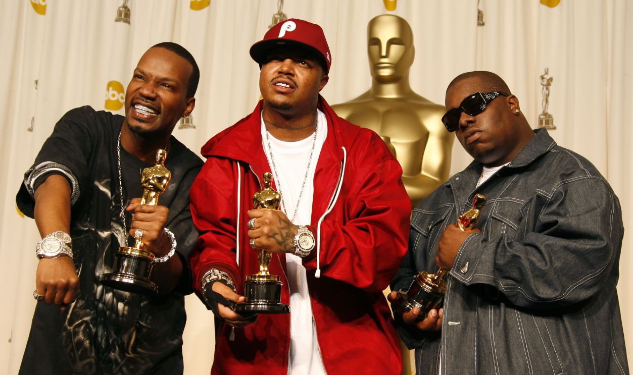 Jordan Houston, Paul Beauregard and Cedric Coleman of Three 6 Mafia, winners Best Song for ?It's Hard Out Here for a Pimp? from ?Hustle & Flow? during the The 78th Annual Academy Awards - Press Room at the Kodak Theatre in Hollywood, California. 