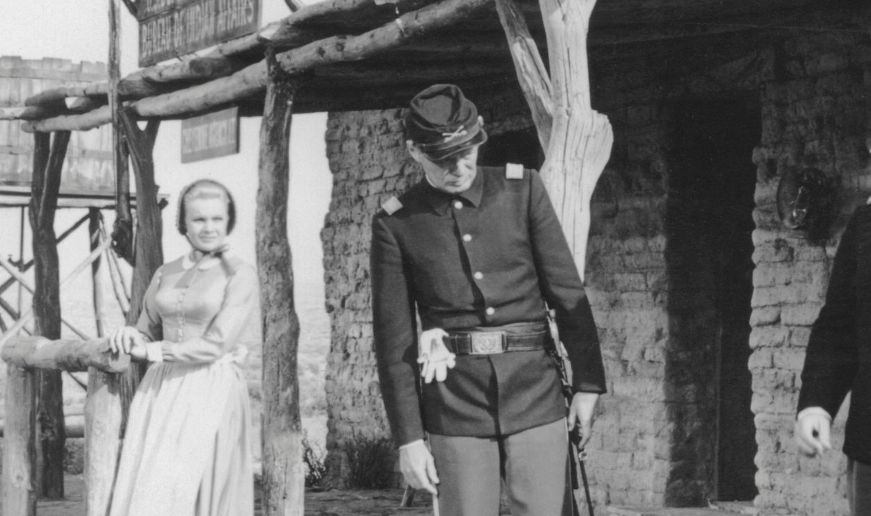 On the set of Cheyenne Autumn