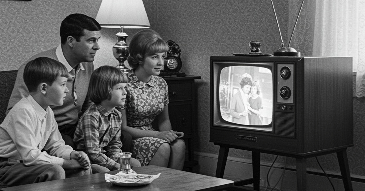 watching tv