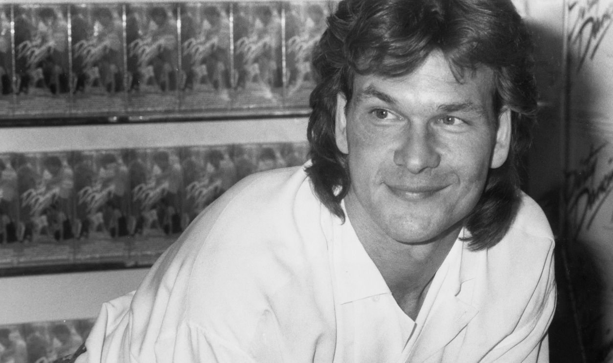 American actor, singer and dancer Patrick Swayze (1952-2009) attends an in-store promotional event where he signed copies of the soundtrack to 'Dirty Dancing', at a record store in Los Angeles, California, 1988. Swayze's song 'She's Like the Wind' appears on the soundtrack.