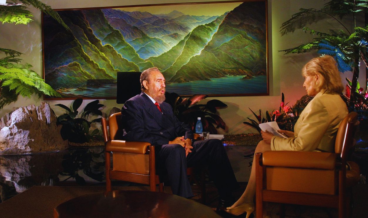   Gettyimages - 73959964, Barbara Walters of ABC Interviews Fidel Castro