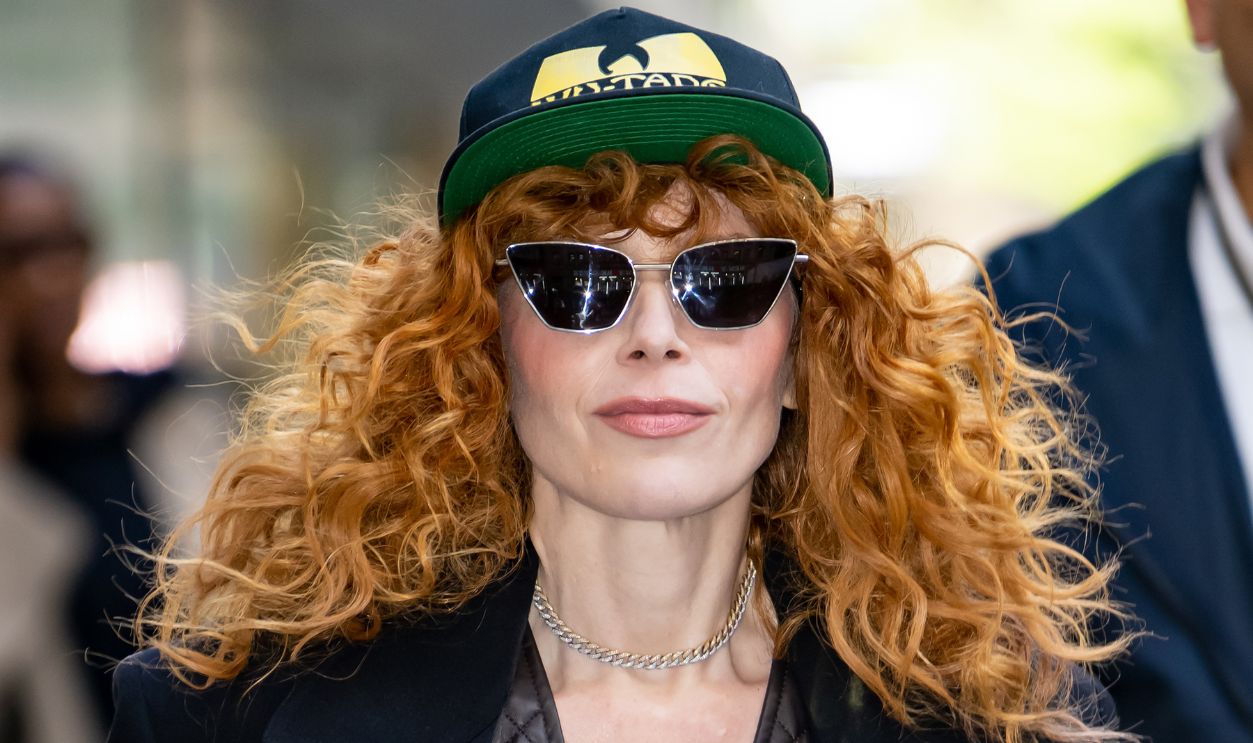 Actress Natasha Lyonne is seen leaving NBC's 