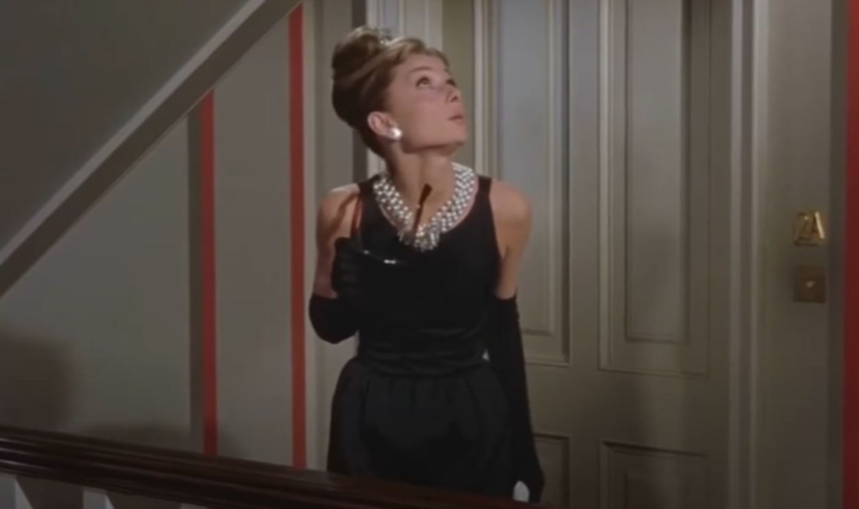 Audrey Hepburn In The Little Black Dress (Breakfast At Tiffany's, 1961)