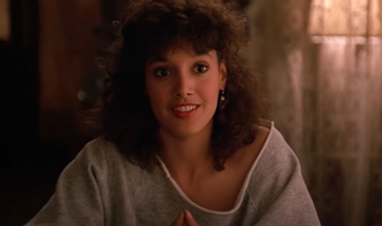 Jennifer Beals's Off-The-Shoulder Sweatshirt (Flashdance, 1983)