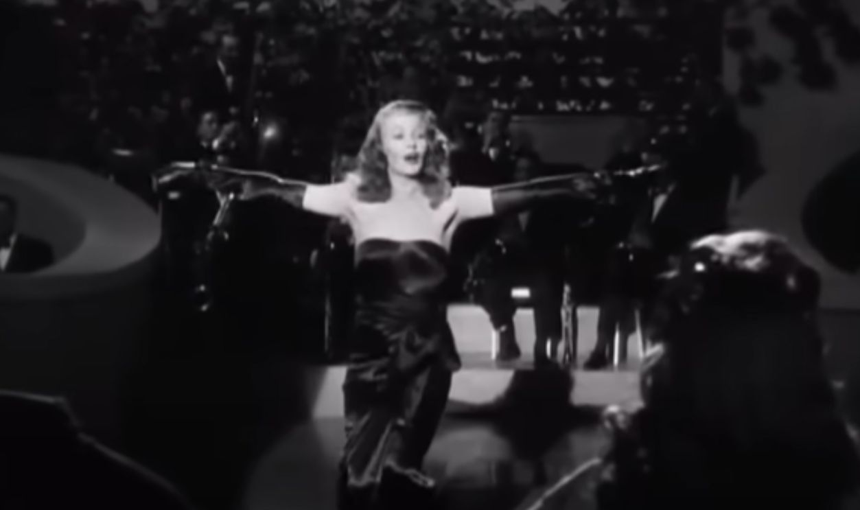Rita Hayworth In The Black Satin Sheath (Gilda, 1946)
