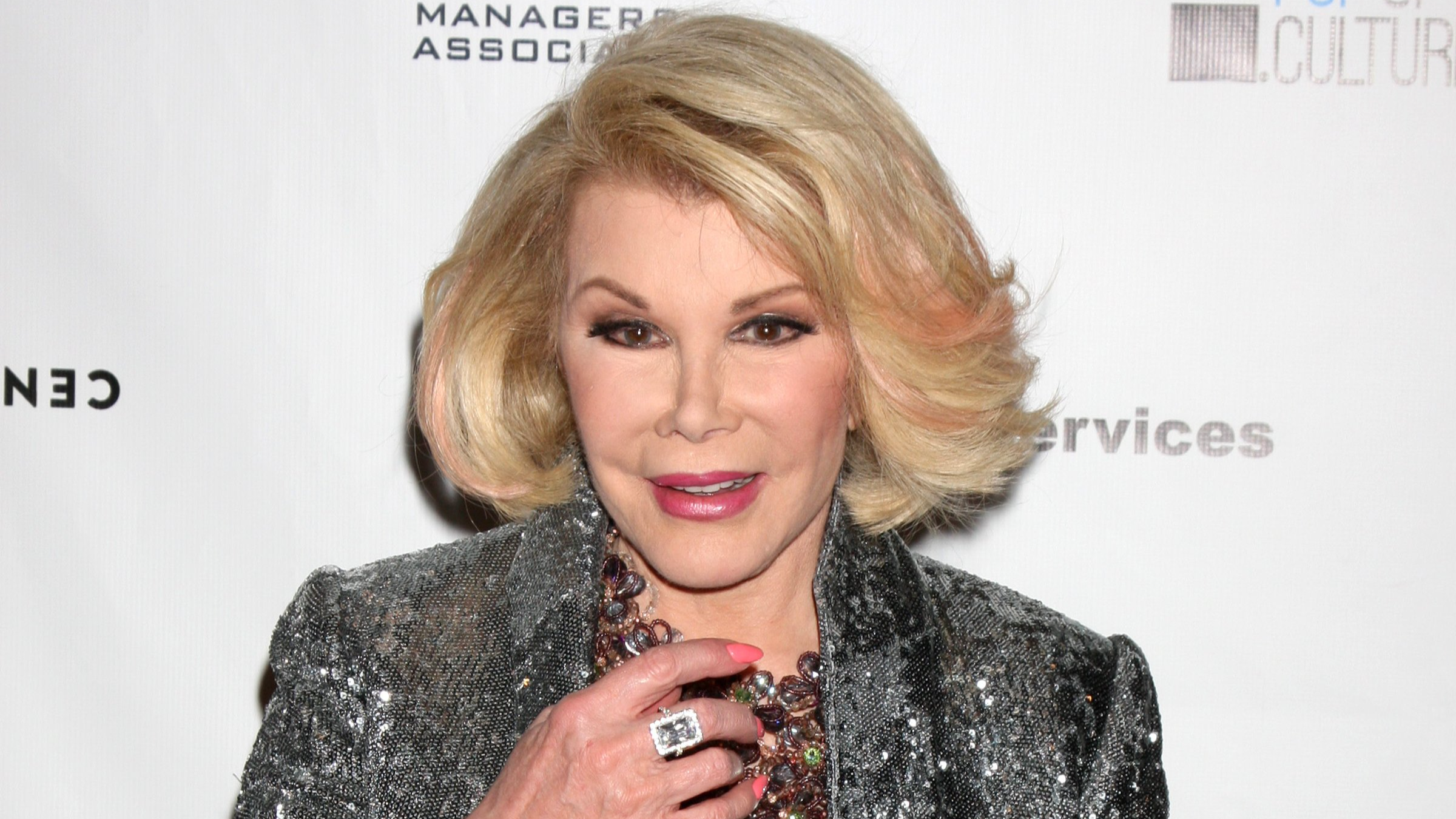 Joan Rivers at the Heller Awards 2013 at Beverly Hilton Hotel