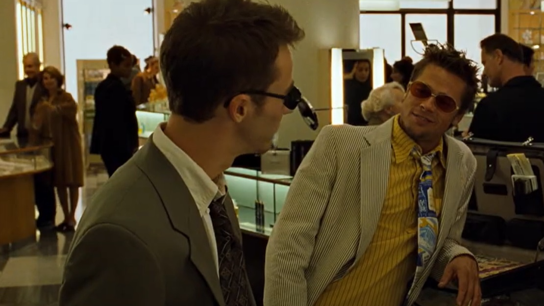 Screenshot from the movie Fight Club (1999)
