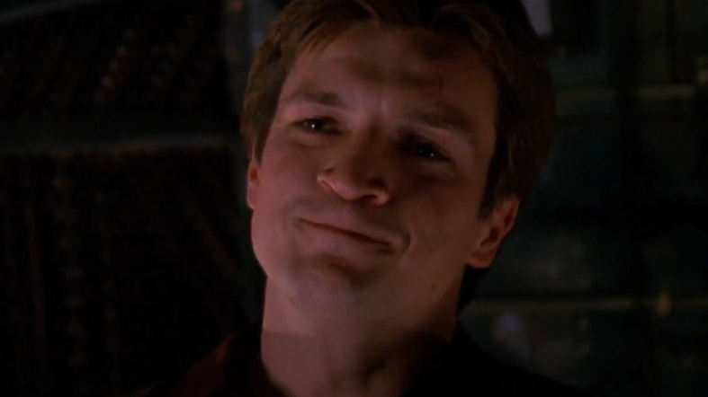 A visually captivating still taken from a pivotal moment in the television series Firefly (2002)