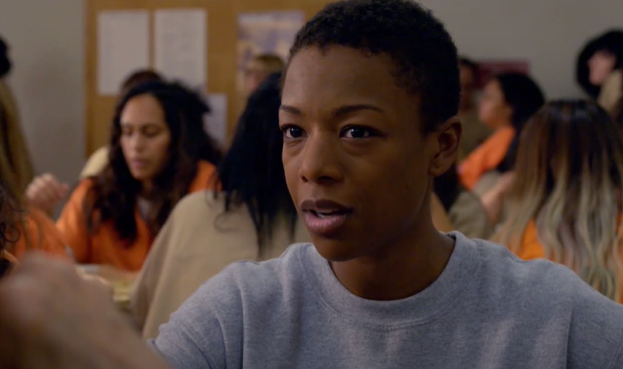 Screenshot of Poussey Washington from Orange Is the New Black (2013–2019)