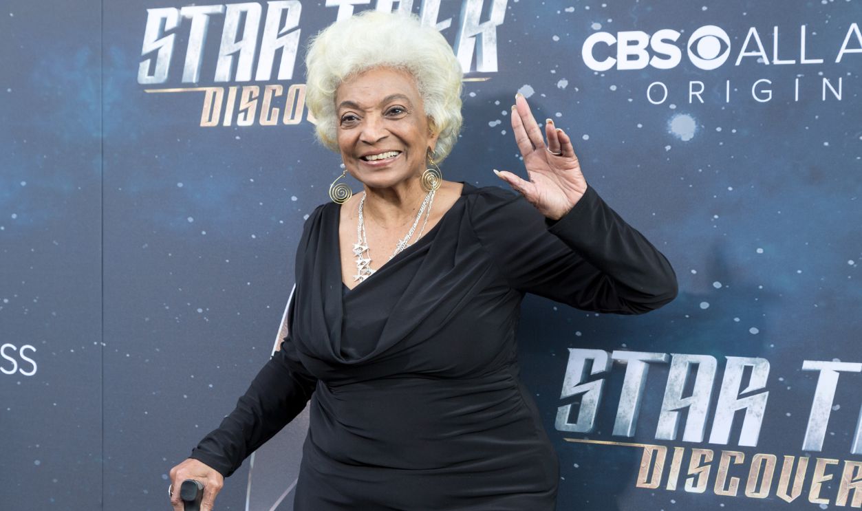 Actress Nichelle Nichols arrives for the Premiere Of CBS's