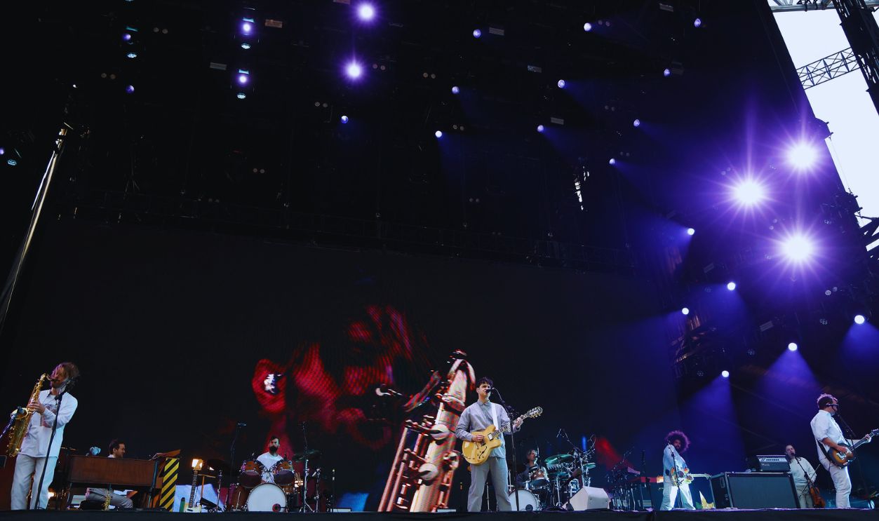 Gettyimages - 2217407752, 2025 Boston Calling Music Festival BOSTON, MASSACHUSETTS - MAY 25: Vampire Weekend performs during the 2025 Boston Calling Music Festival at Harvard Athletic Complex on May 25, 2025 in Boston, Massachusetts.