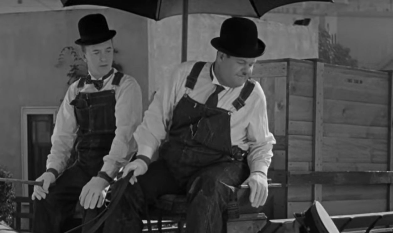 Screenshot from The Music Box (1932)