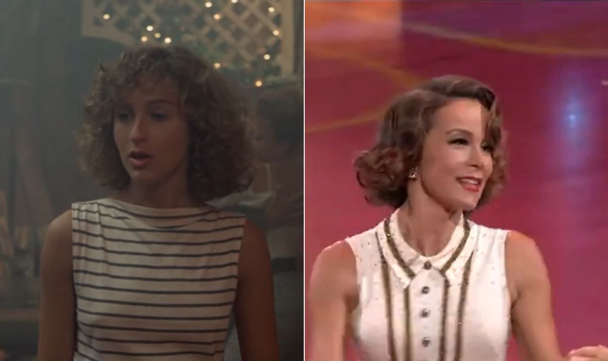 Screenshot from Dirty Dancing (1987) and Dancing with the Stars (2010)  