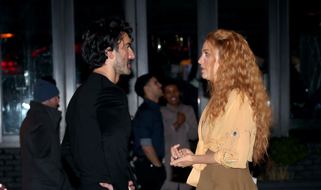Gettyimages - 1925904226, Celebrity Sightings In Jersey City - January 12, 2024 JERSEY CITY, NJ - JANUARY 12: Justin Baldoni and Blake Lively are seen on the set of 