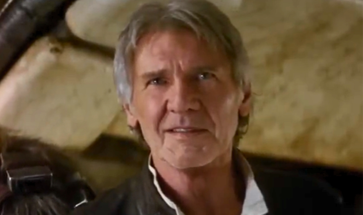 Screenshot Of Harrison Ford From Star Wars The Force Awakens