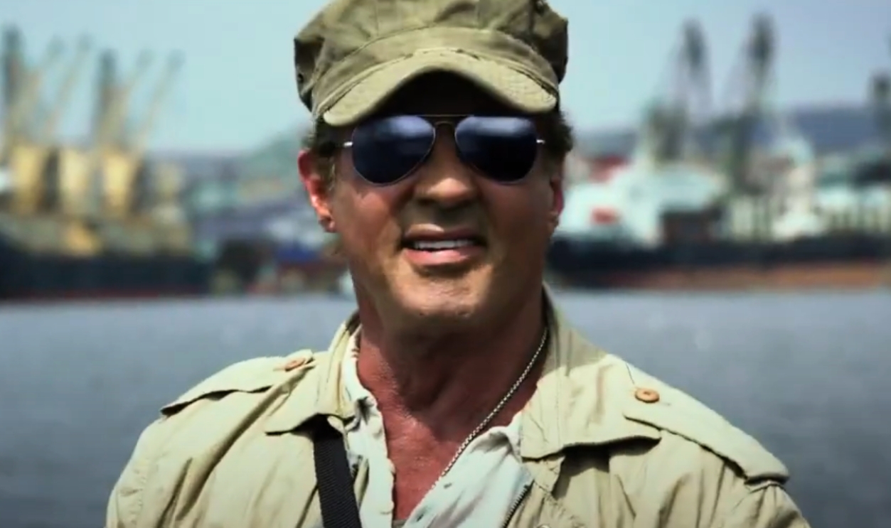 Screenshot Of Sylvester Stallone From The Expendables 3