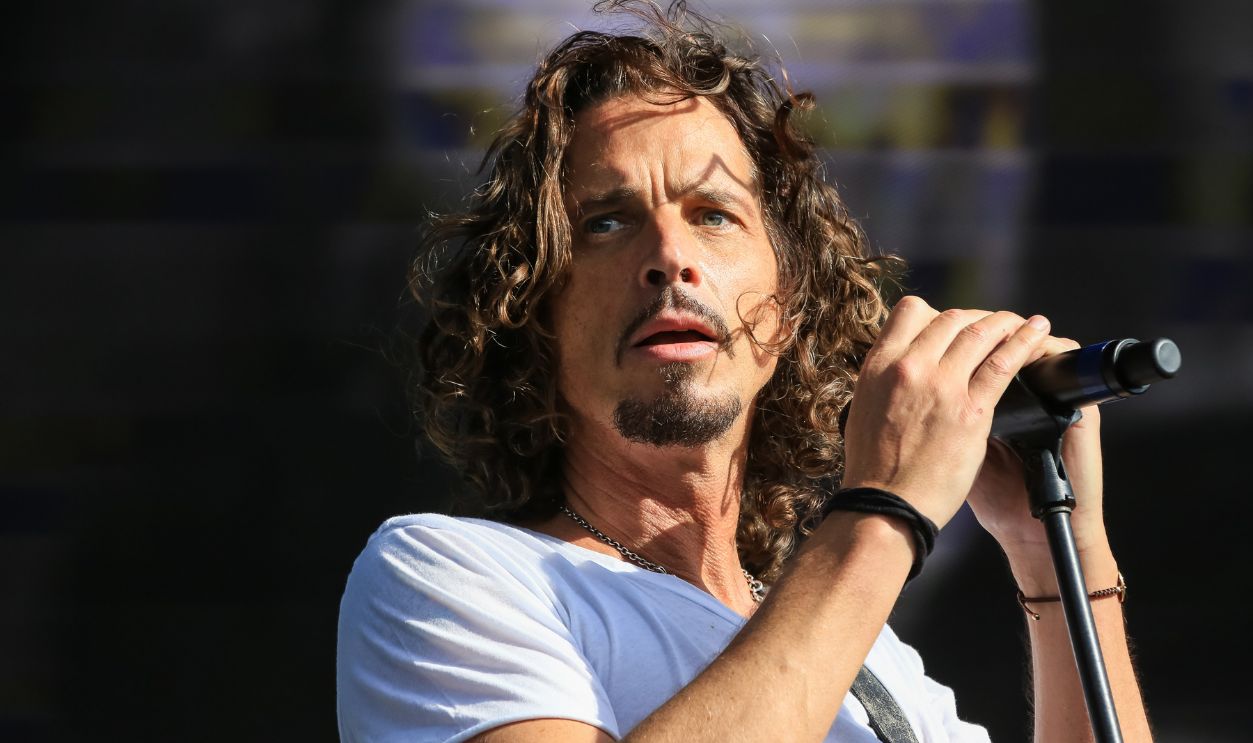 Chris Cornell of Soundgarden performs on stage at Hyde Park on July 4, 2014 in London, England.