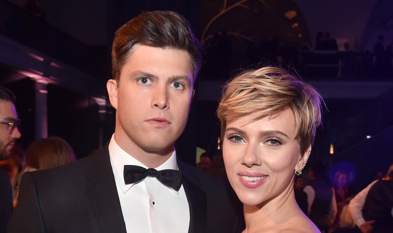 Scarlett Johansson And Colin Jost (Then)