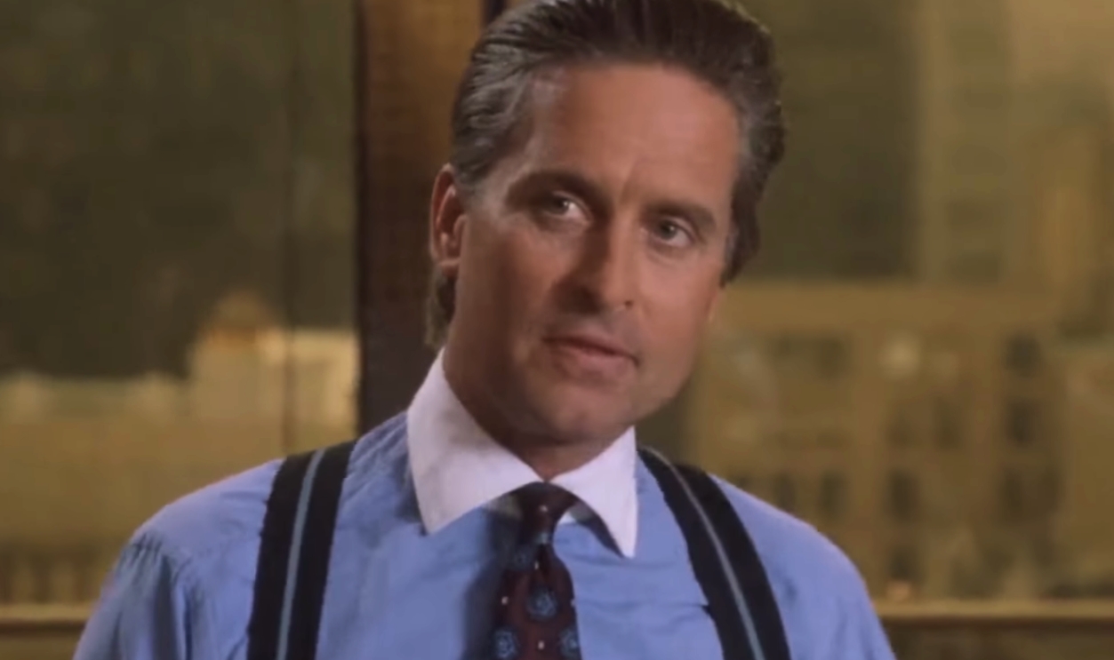 Screenshot of Gordon Gekko from Wall Street (1987)