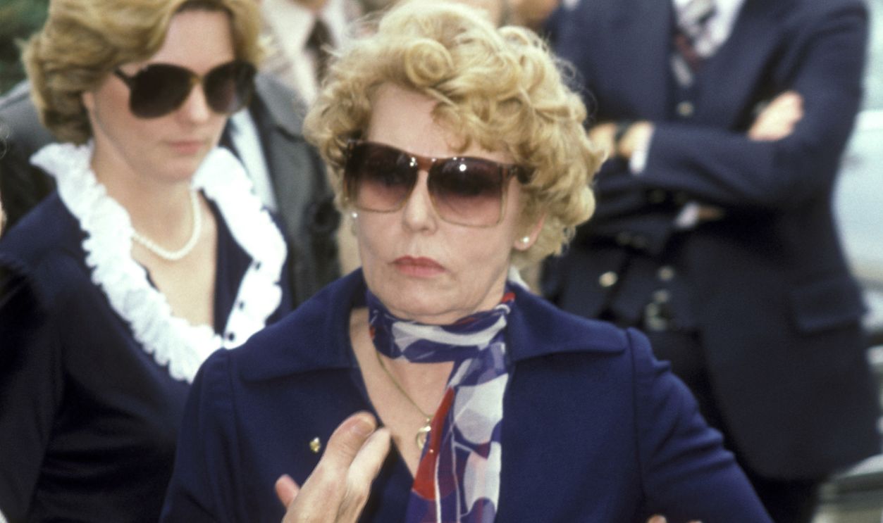 Bernice Dalton Janssen (David Janssen's Mother) during David Janssen's Funeral Service - February 17, 1980 at Hillside Memorial Park in Los Angeles, California, United States