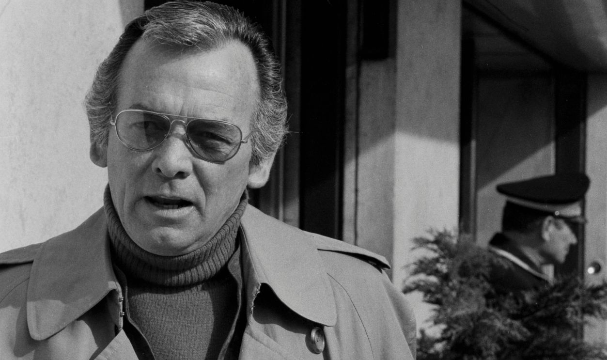 American actor David Janssen in Rome in February 1978, Italy.