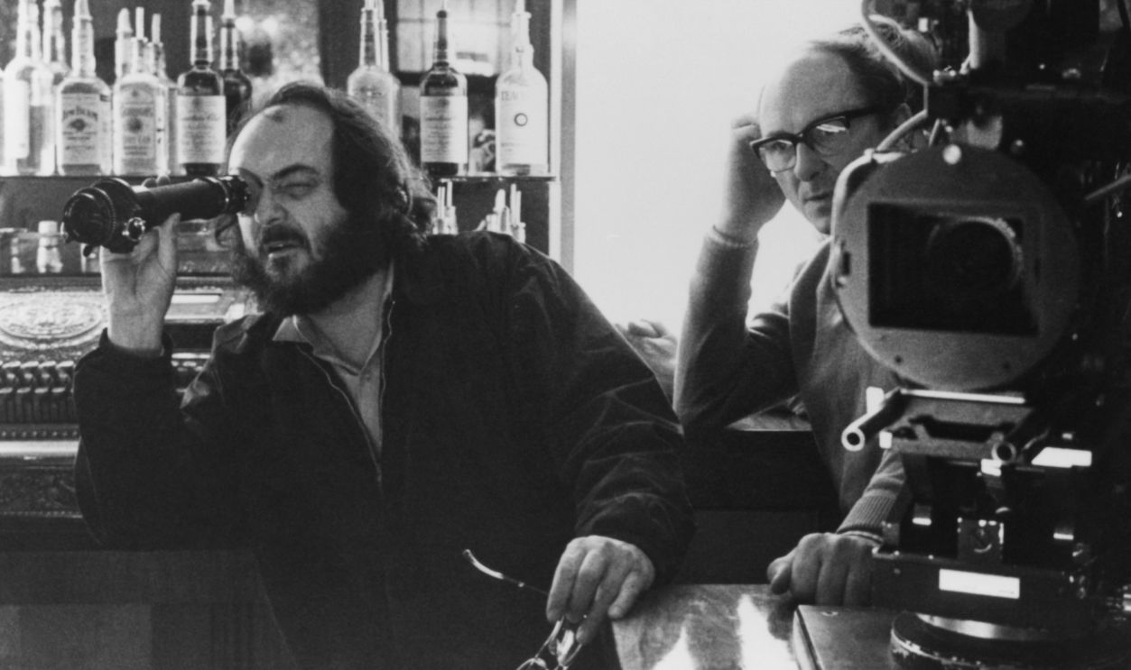 Director Stanley Kubrick on the set of 