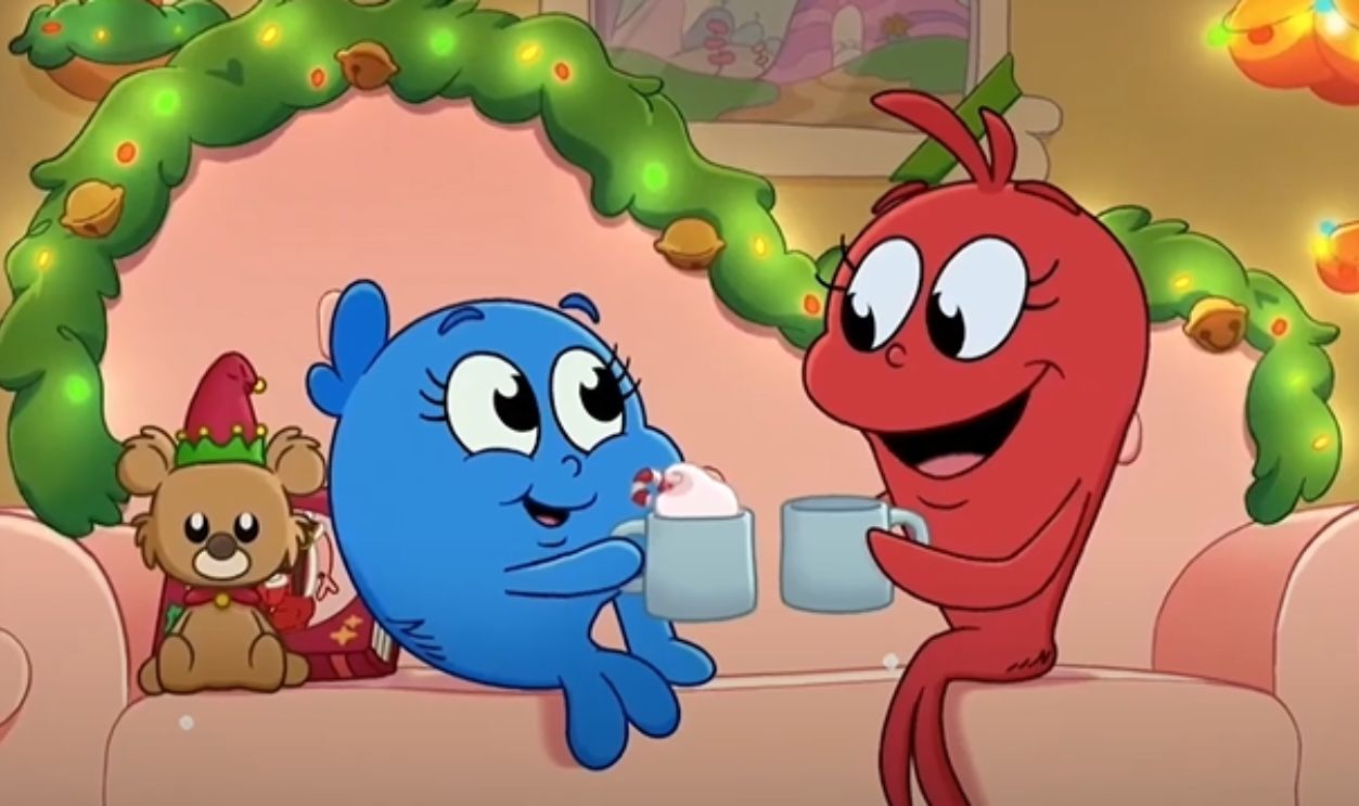 Screenshot from Dr Seuss’s Red Fish, Blue Fish (2025)