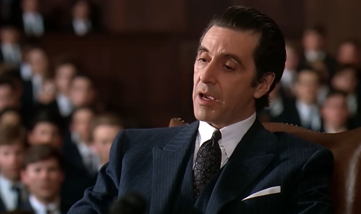 Screenshot from Scent of a Woman (1992)