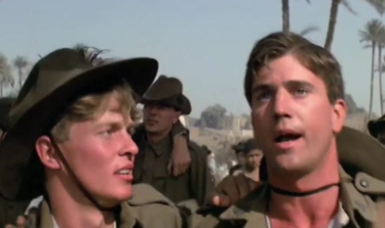 Screenshot from movie Gallipoli (1981)