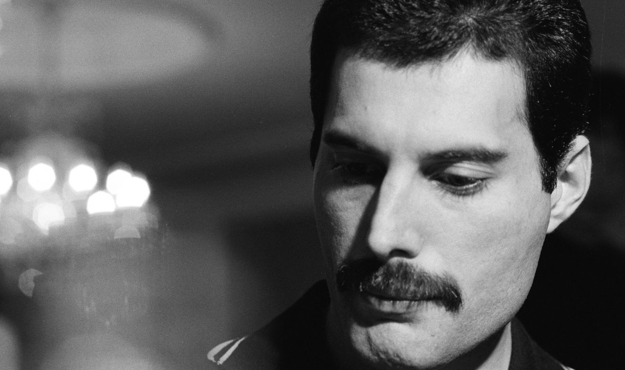 Freddie Mercury of Queen, interview and photo session for 'Music Life' magazine, on the band's Hot Space Japan tour at a hotel in Fukuoka, Japan, 19 October 1982. It was the band's fifth visit to Japan.