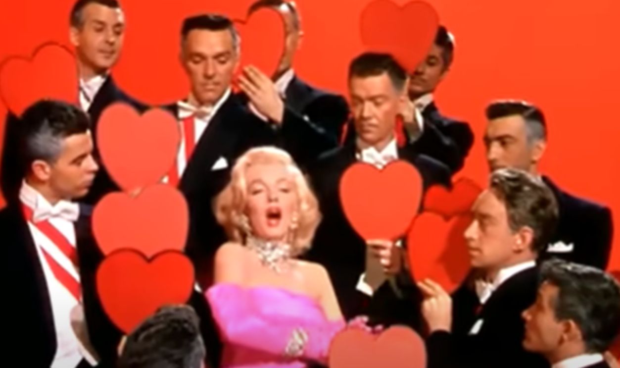 Screenshot from Gentlemen Prefer Blondes (1953)