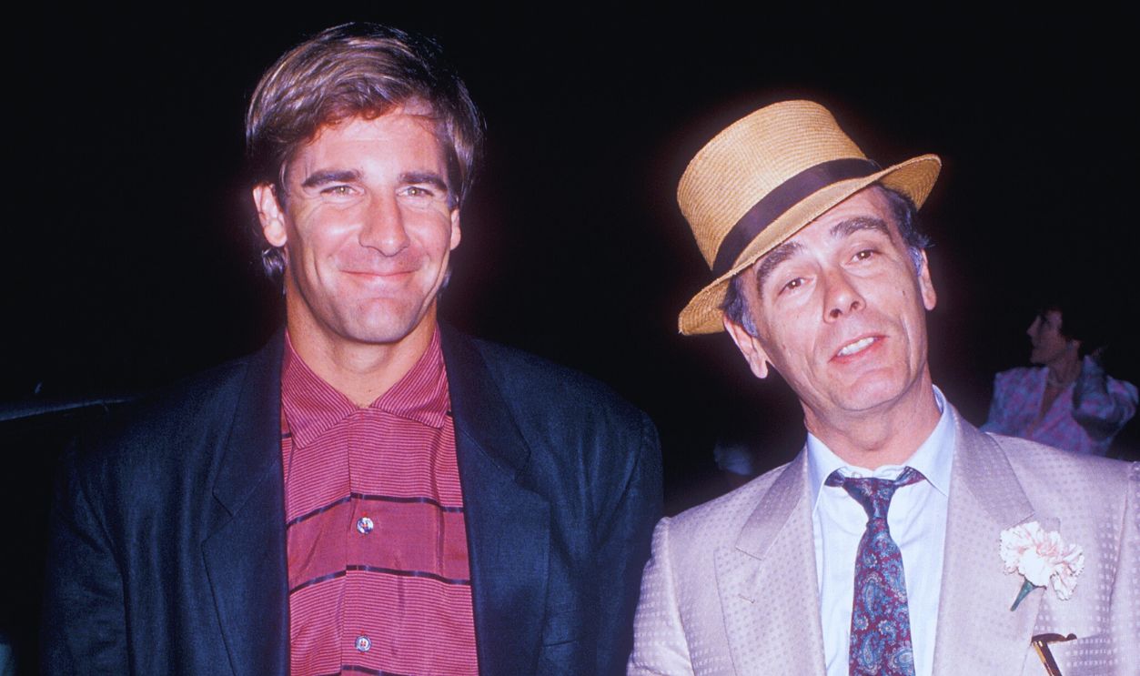 Gettyimages - 181665939, NBC Television Affiliates Party CENTURY CITY, CA - JULY 15: Actor Scott Bakula and actor Dean Stockwell attend the NBC Television Affiliates Party on July 15, 1989 at Century Plaza Hotel in Century City, California.