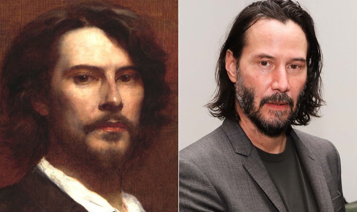 French Actor Paul Mounet and Keanu Reeves