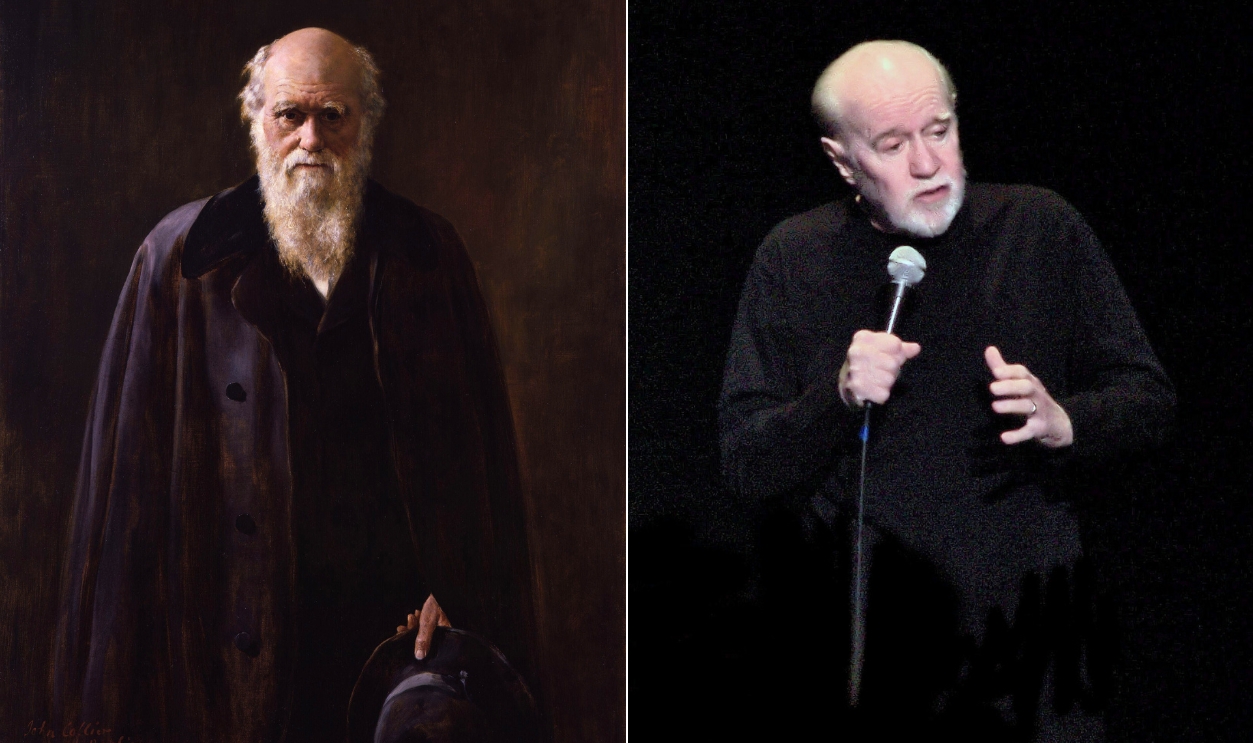 Naturalist Charles Darwin And George Carlin