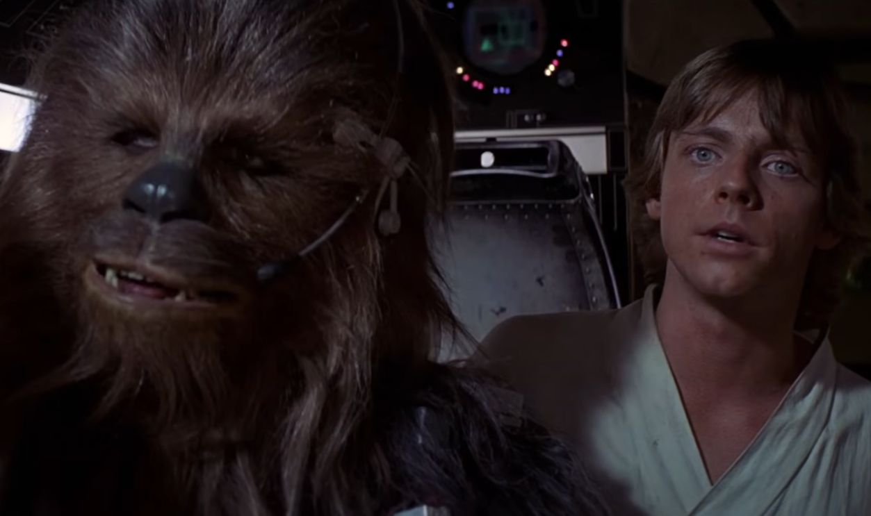 Screenshot from Star Wars: A New Hope (1977)