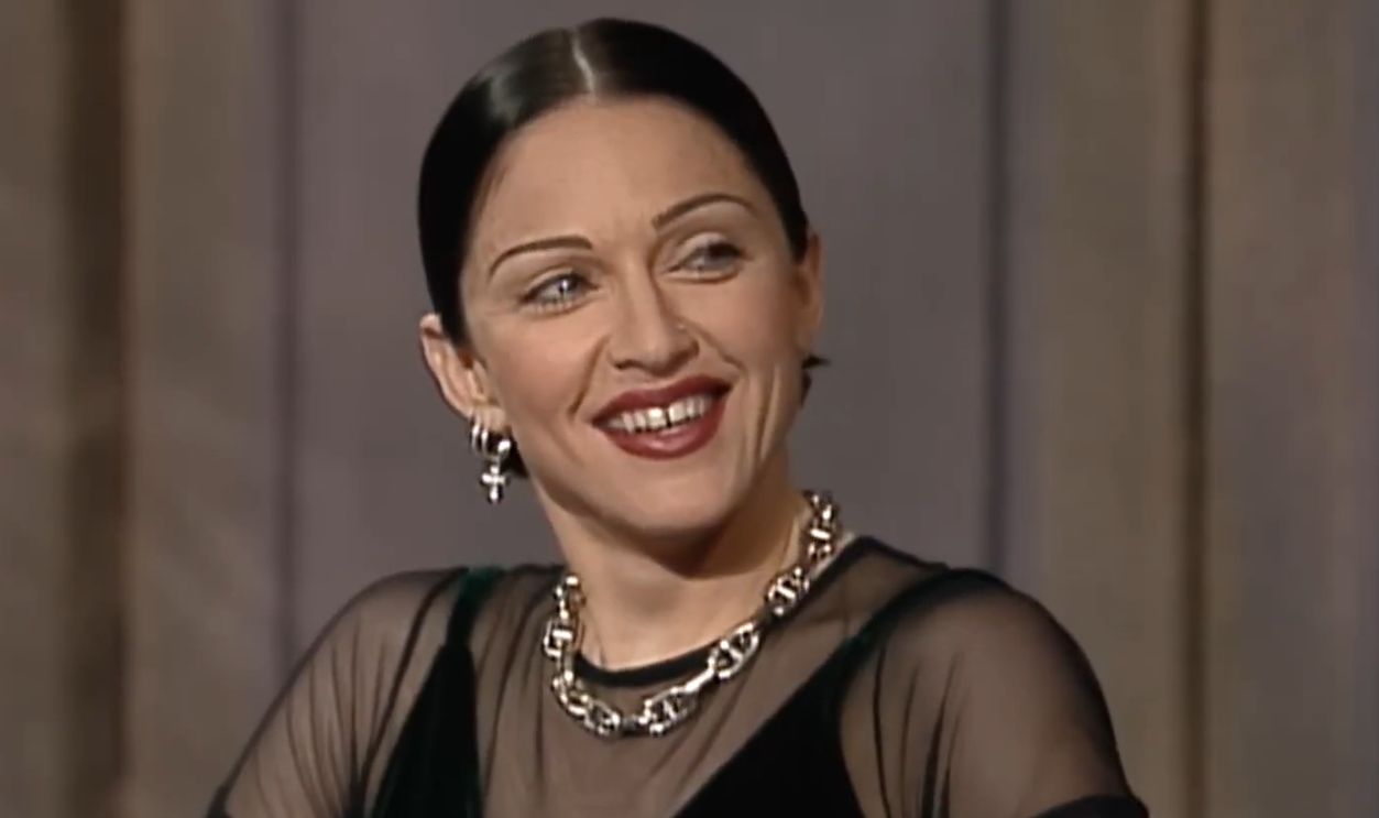 Madonna on Late Night with Letterman
