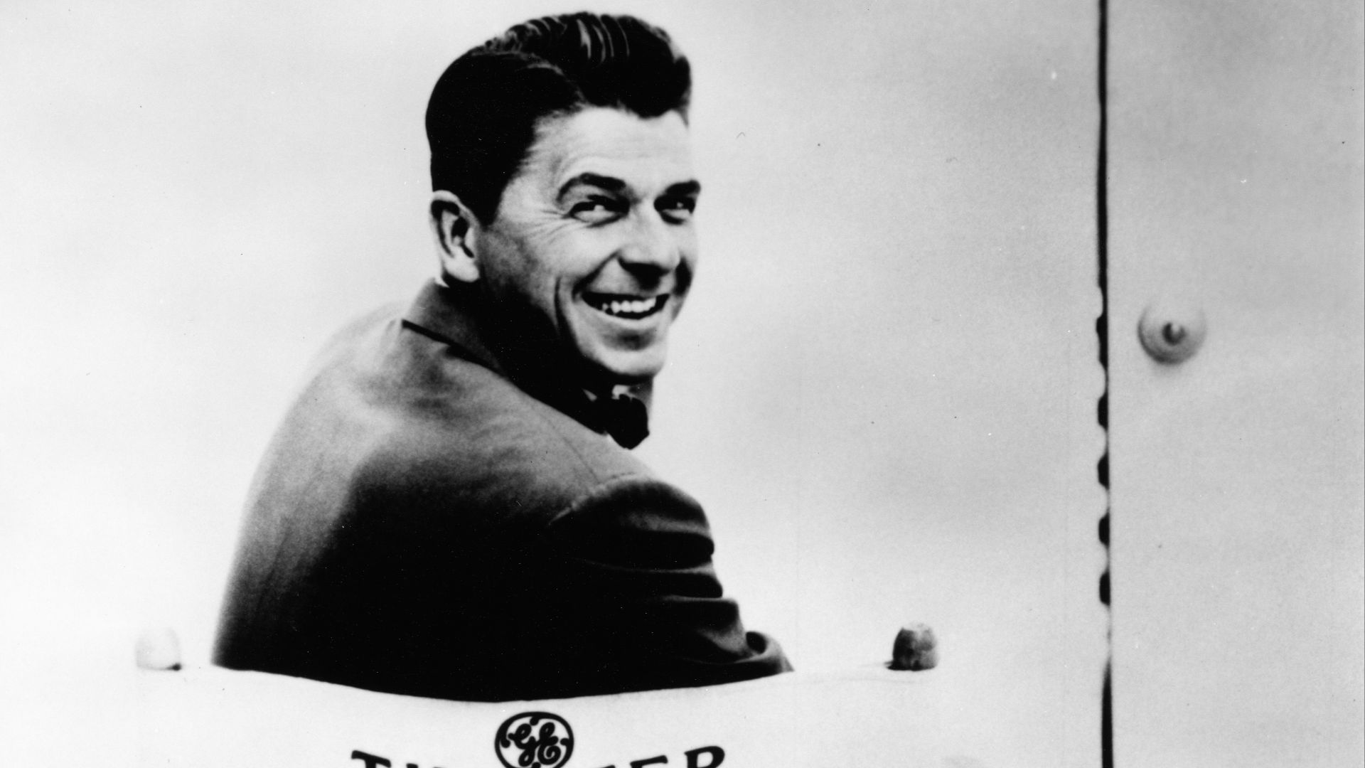File:Publicity photograph of Ronald Reagan sitting in General Electric Theater director's chair.jpg