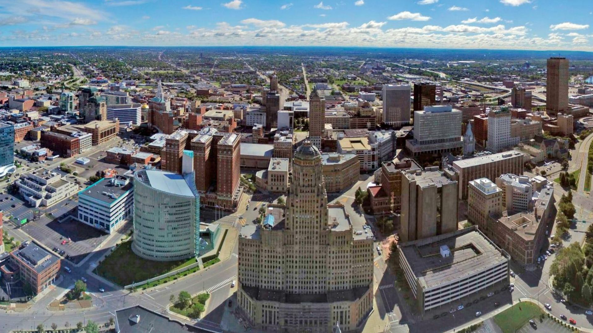 File:Aerial photo of Buffalo, NY Skyline.jpg