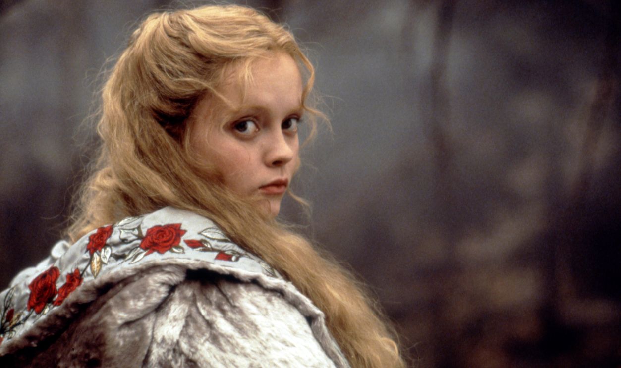American actress Christina Ricci on the set of Sleepy Hollow, based on the story by Washington Irving and directed by Tim Burton. 