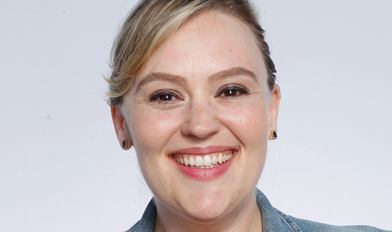 Comedian John Candy's daughter, comedian Jen Candy poses during her appearance at The Ice House Comedy Club on May 20, 2017 in Pasadena, California.